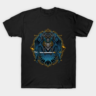 Mecha Owl Design T-Shirt